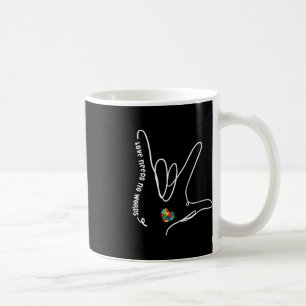 Caneca De Café O Amor Não Precisa De Palavras Autismo Coração Que