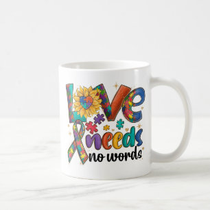 Caneca De Café O Amor Não Precisa De Palavras - Consciência Autis
