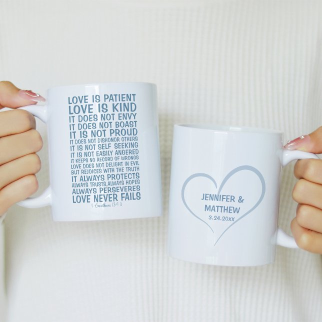 Caneca De Café O Amor Nunca Falha Personalizado (Criador carregado)