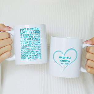 Caneca De Café O Amor Nunca Falha Personalizado