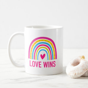 Caneca De Café O Amor Pansexual Arco-Íris Ganha