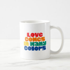 Caneca De Café O amor vem em muitas cores.