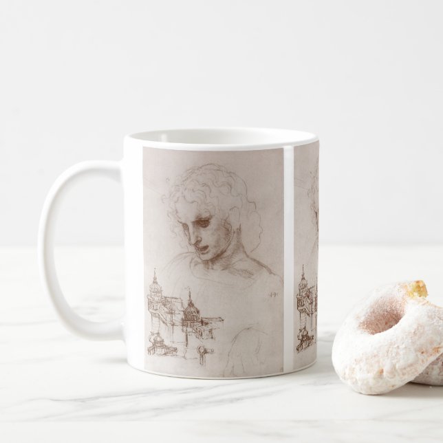 Caneca De Café O Apóstolo de Leonardo da Vinci no Castelo Sforza (Com Donut)
