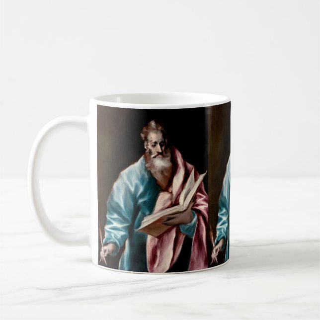 Caneca De Café O Apóstolo São Mateus por El Greco (Esquerda)