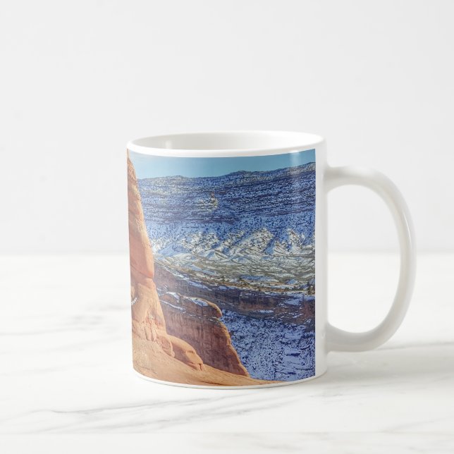 Caneca De Café O arco delicado em Utá arqueia o parque nacional (Direita)