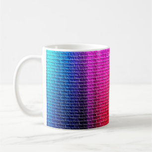 Caneca De Café O arco-íris cola fundo abstrato. Gradient.Esquerdo