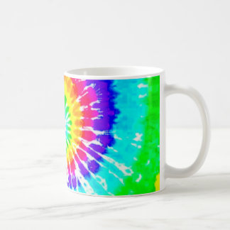 Caneca De Café O arco-íris de néon do redemoinho do arco-íris da