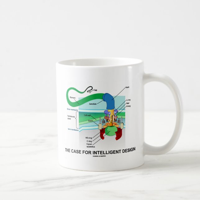 Caneca De Café O argumento para o design inteligente (flagelo) (Direita)