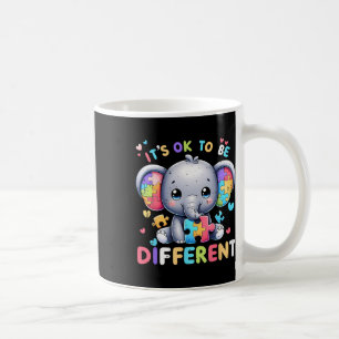Caneca De Café O Autismo De Elefante Bonito Está Bem Para Ser Dif