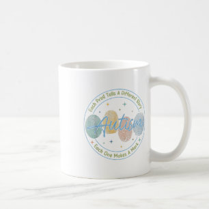 Caneca De Café O Autismo De Impressão Digital Mostra Cada Impress