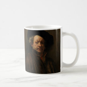 Caneca De Café O autorretrato de Rembrandt van Rijn é arte