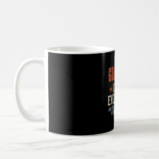 Caneca De Café O avô sabe tudo dia dos pais retrô (Esquerda)