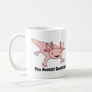 Caneca De Café O Axolotl questiona engraçado bonito