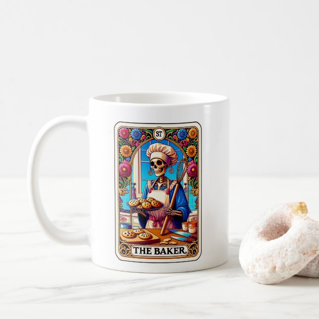 Caneca De Café O Baker Tarot (Com Donut)