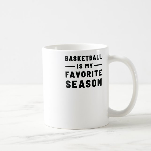 Caneca De Café O Basquete É A Minha Época Favorita. Cota de Basqu (Direita)