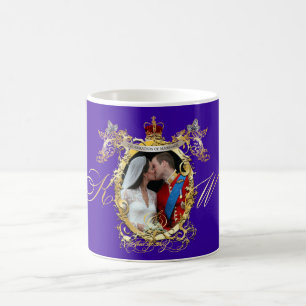 Caneca De Café o beijo, o casamento do Will+Kate, a Cor Personali