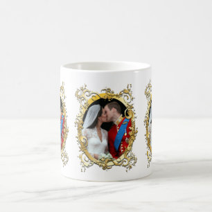 Caneca De Café o beijo, o casamento do Will+Kate, a Cor Personali
