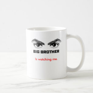 Caneca De Café O big brother está olhando-me