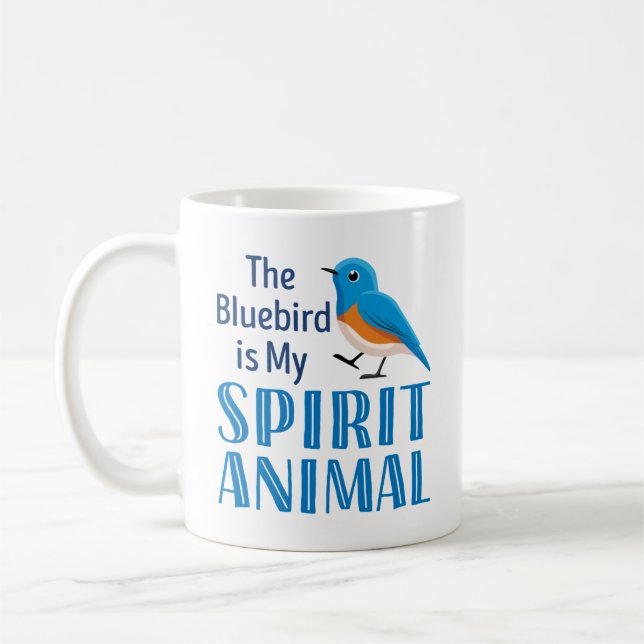Caneca De Café O Bluebird é o meu Animal Espírito (Esquerda)