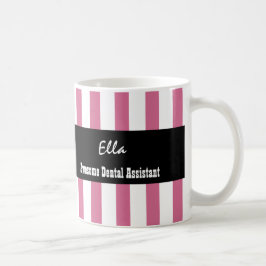 Caneca De Café O BRANCO impressionante do ROSA do assistente