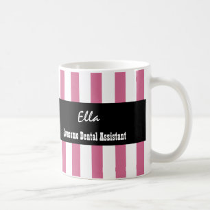 Caneca De Café O BRANCO impressionante do ROSA do assistente