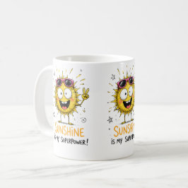 Caneca De Café O brilho do sol é meu superpoder
