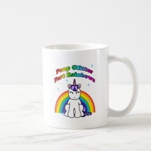 Caneca De Café O brilho do tombadilho Fart arcos-íris