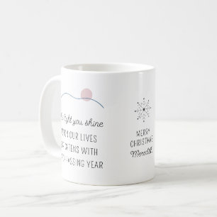 Caneca De Café O Brilho que Você Ilumina Feliz Natal