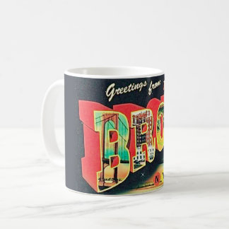 Caneca De Café O Bronx NY Cartão Postal Retro