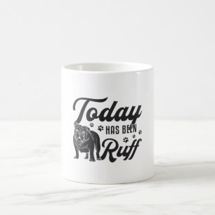 Caneca De Café O Bulldog Inglês Hoje Foi Engraçado