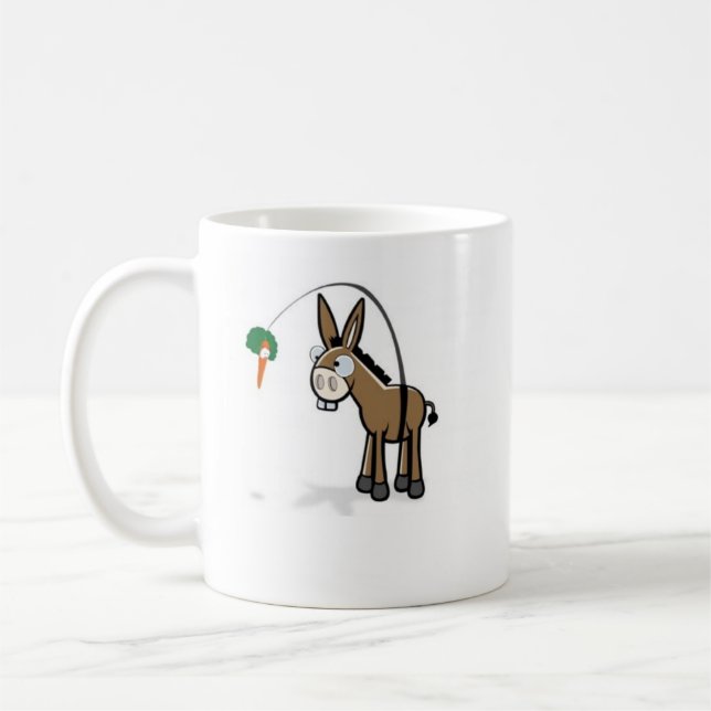 Caneca De Café O Burro e a cenoura (Esquerda)