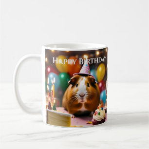 Caneca De Café O Cachorro Do Partido Guiné Celebra Com Bolo E Bal