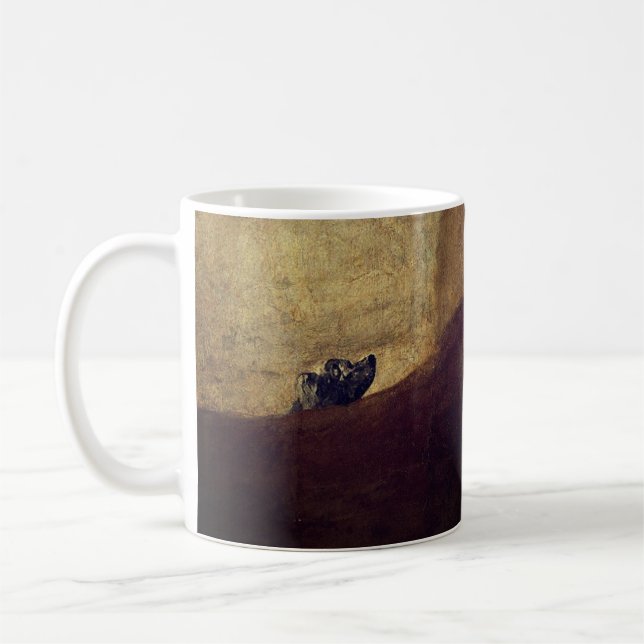 Caneca De Café O Cachorro (El Perro) - de Francisco Goya (Esquerda)