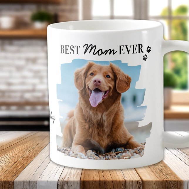 Caneca De Café O Cachorro Lover Melhor Mãe Já Personalizada Foto  (Criador carregado)