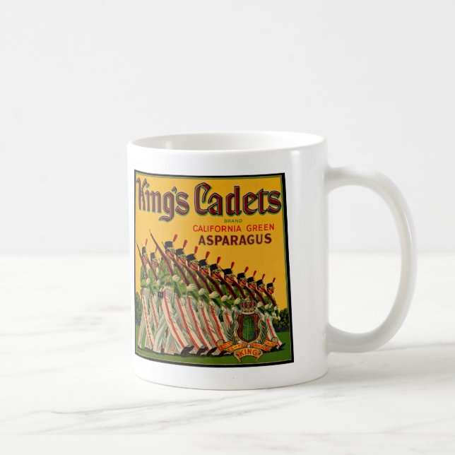 Caneca De Café O Cadete Aspargo Rotulagem do rei (Direita)