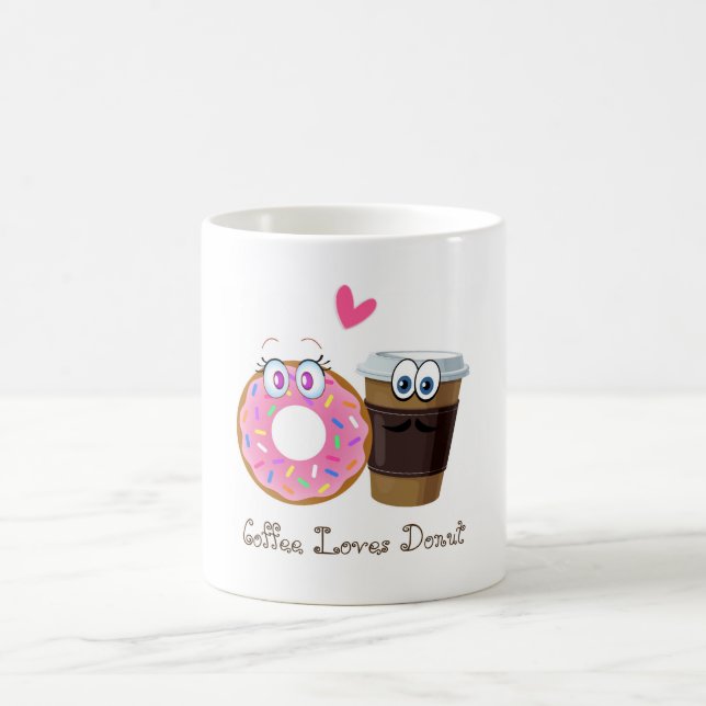 Caneca De Café O café bonito e engraçado ama a caneca da (Centro)