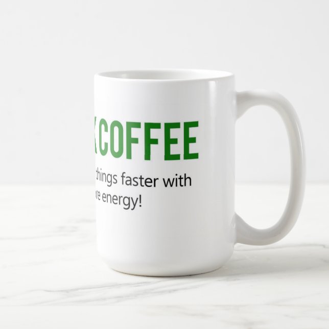 Caneca De Café O café da bebida faz uma caneca mais rápida das (Direita)