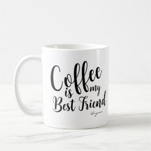 Caneca De Café O CAFÉ É MEU MELHOR AMIGO Nome Personalizado Custo