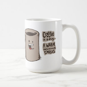 Caneca De Café O café é uma caneca da droga