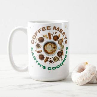 Caneca De Café O Café Encontra a Bondade da Terra – Bebida Herbal