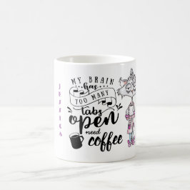 Caneca De Café O CAFÉ FUNNY cita Mug - CérebroDemasiadas Guias Ab