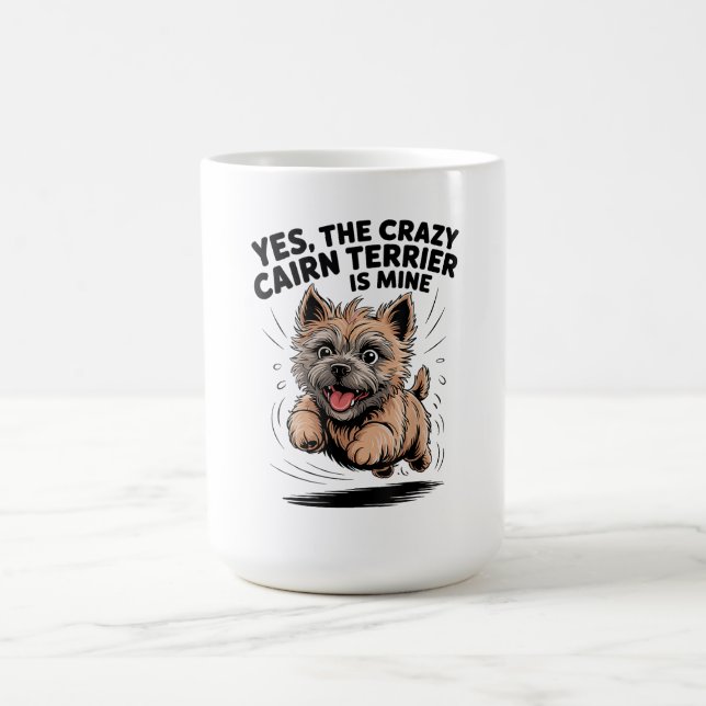 Caneca De Café O Cairn Terrier Louco é Meu (Centro)