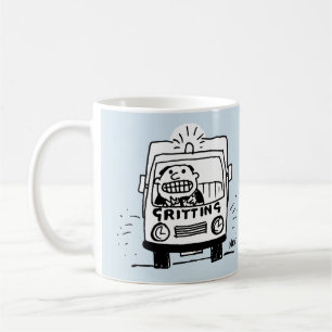 Caneca De Café O Caminhão Gritante tem um Motorista Gritando Seus
