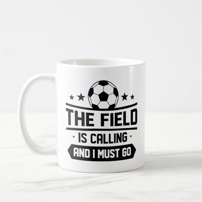 Caneca De Café O Campo Está Ligando E Eu Tenho Que Ir (Esquerda)