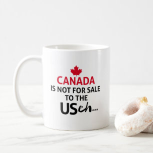 Caneca De Café O CANADÁ não é para venda aos EUA.