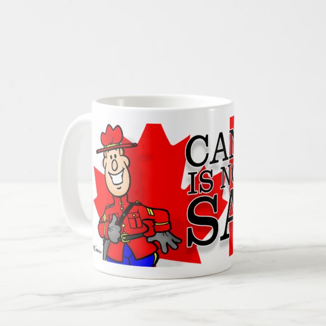 Caneca De Café O Canadá não é para venda de Mug (Frente Esquerda)