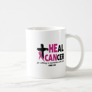 Caneca De Café O Cancer Da Cura Por Nada É Impossível Com A Sorte