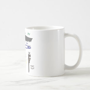Caneca De Café O carpinteiro utiliza ferramentas a arte lunática