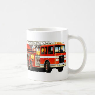 Caneca De Café O carro de bombeiros do miúdo
