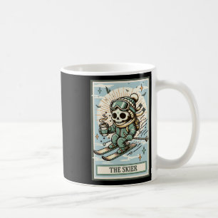 Caneca De Café O Cartão de Esqueleto do Esquiador Presente de Esq